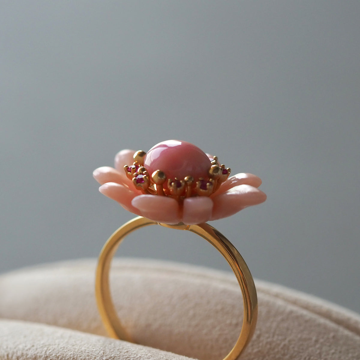 Wild Flower Conch Pearl Ring – mika jewellery