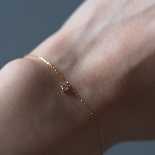 Moonlight 1 Stone Bracelet (Pink Diamond)