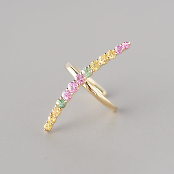 Arc Ear Cuff (Sapphire)