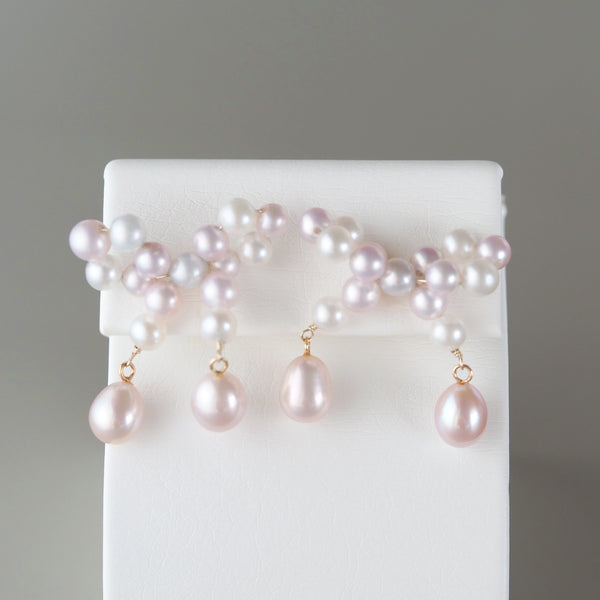 Pearl Bow Earrings