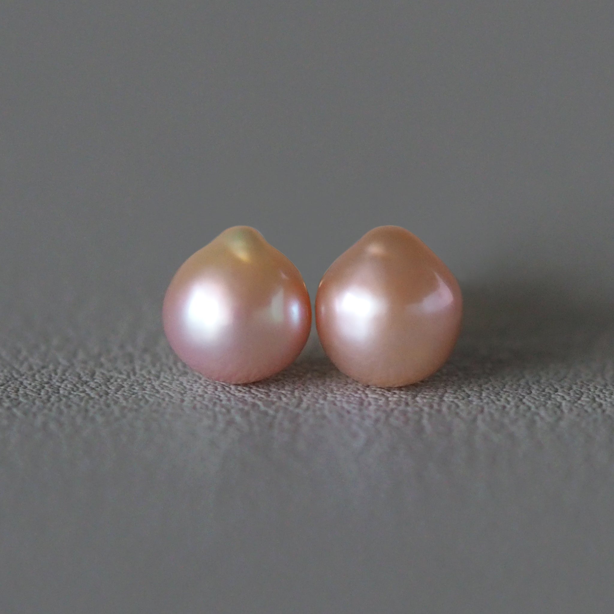 Baby Baroque Earrings (Warm Pink)