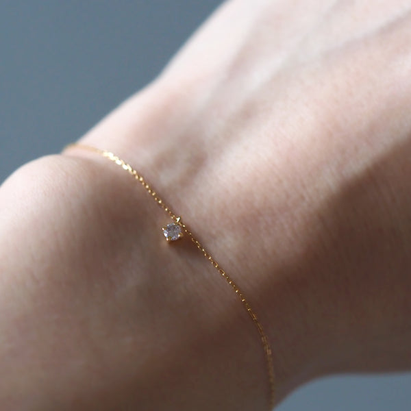 Moonlight 1 Stone Bracelet (Pink Diamond)