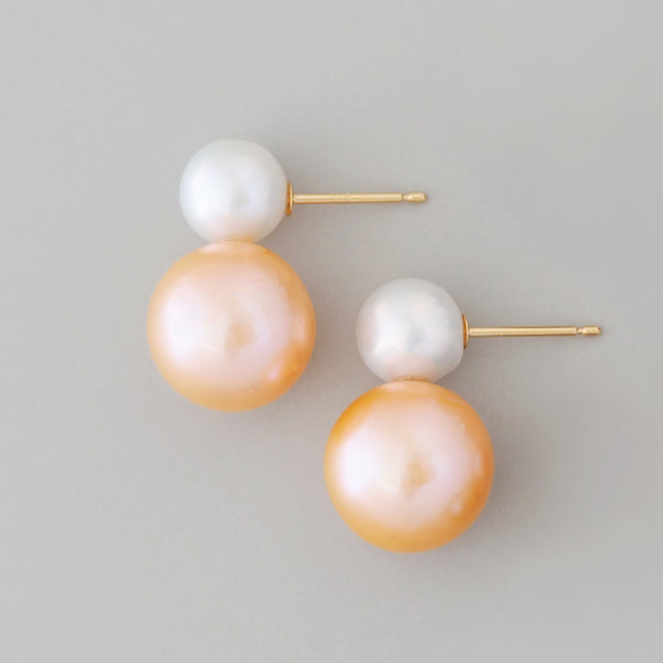 Double Pearl Earrings