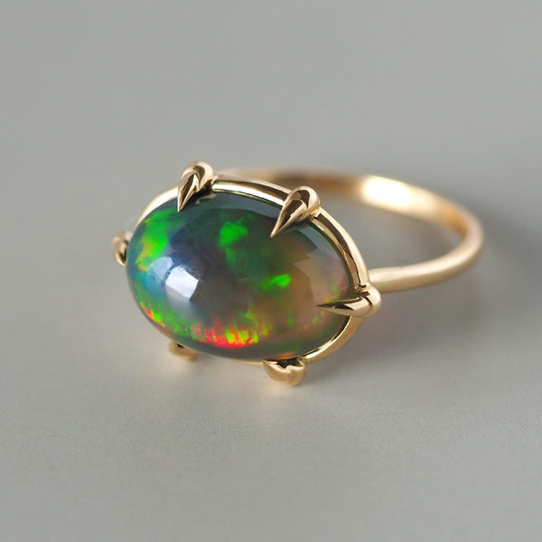 Black Opal Ring