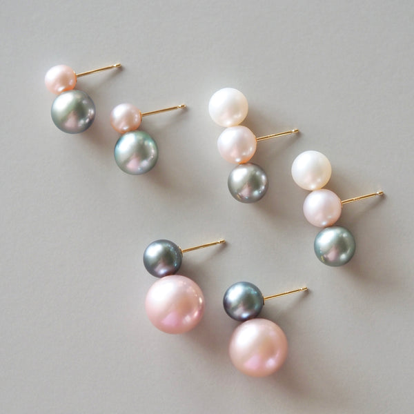 Duo Pearl Earrings