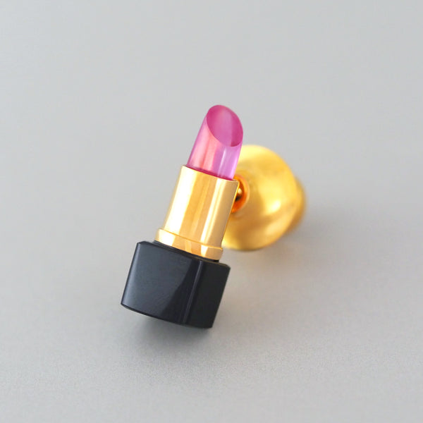 Lipstick Brooch (Pink Sapphire)