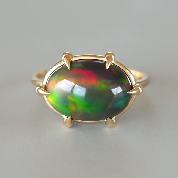 Black Opal Ring