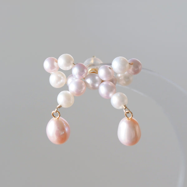 Pearl Bow Earrings