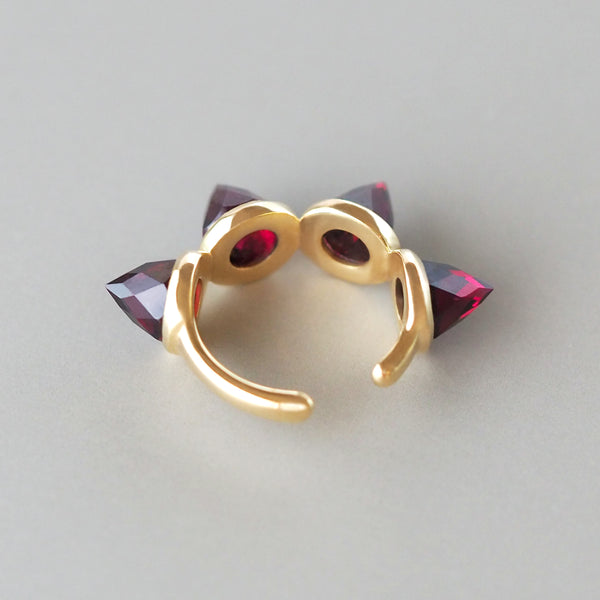 Goddess Ear Cuff (Rhodolite Garnet)