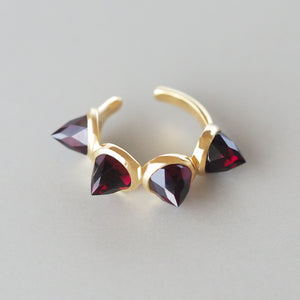 Goddess Ear Cuff (Rhodolite Garnet)
