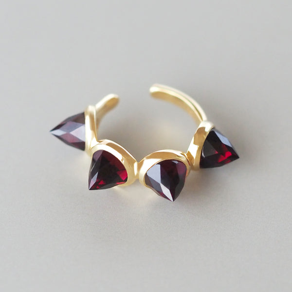 Goddess Ear Cuff (Rhodolite Garnet)