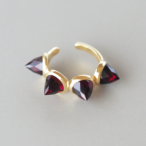 Goddess Ear Cuff (Rhodolite Garnet)