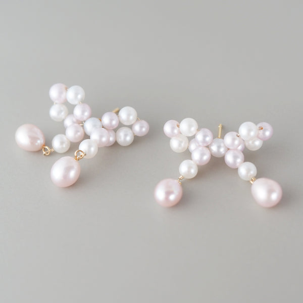 Pearl Bow Earrings