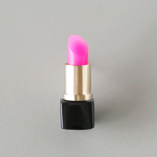 Lipstick Single Earring (Hot Pink Chalcedony)