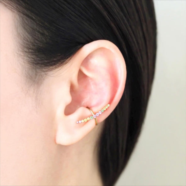 Arc Ear Cuff (Sapphire)