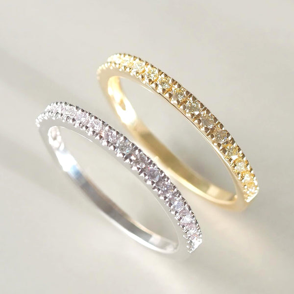 Colour Diamonds Half Eternity Ring