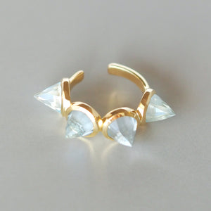 Goddess Ear Cuff (Sky Blue Topaz)