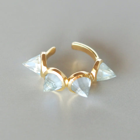 Goddess Ear Cuff (Sky Blue Topaz)
