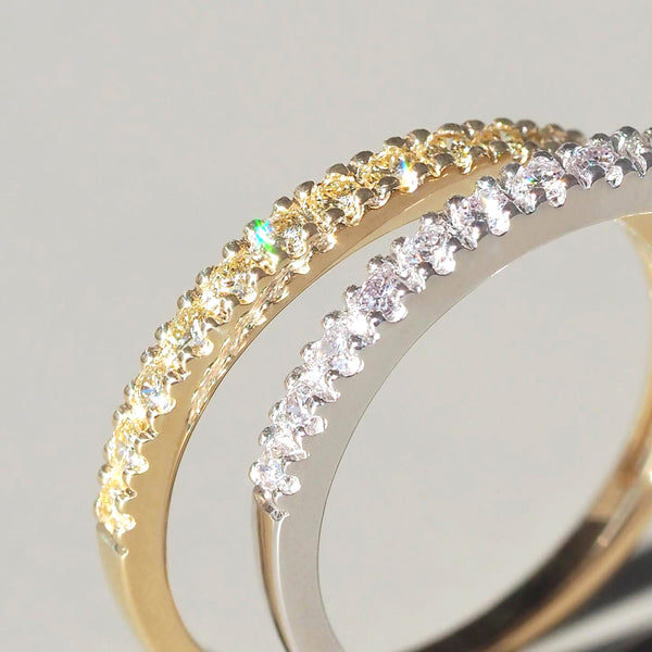 Colour Diamonds Half Eternity Ring