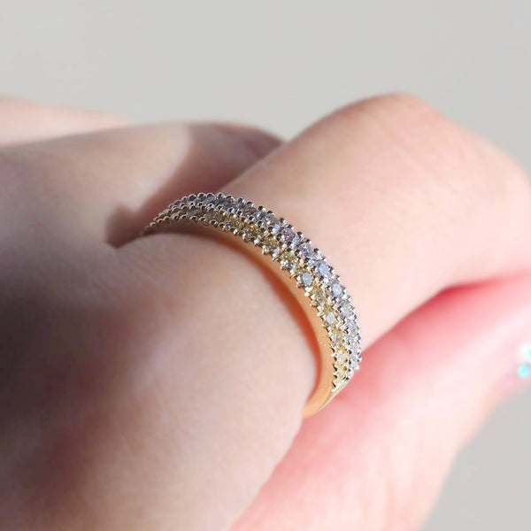 Colour Diamonds Half Eternity Ring