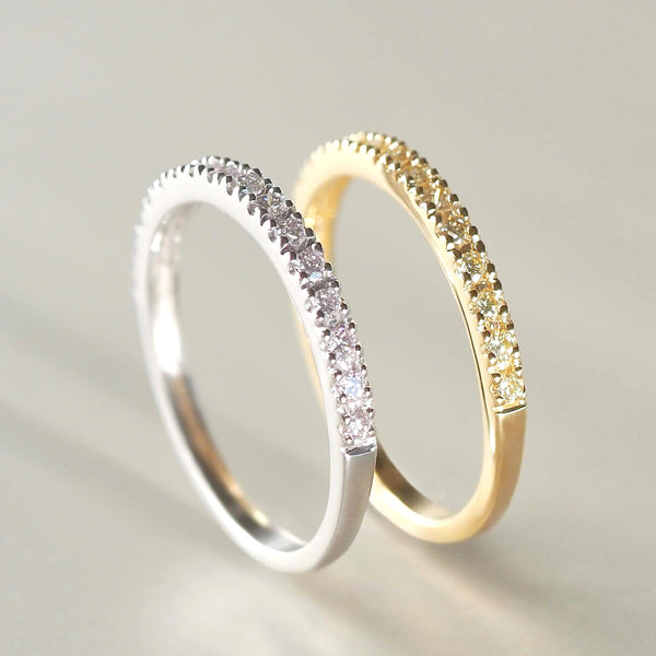 Colour Diamonds Half Eternity Ring