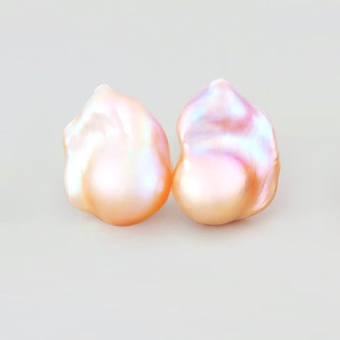 Large Baroque Pearl Earrings