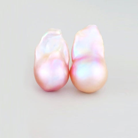 Large Baroque Pearl Earrings