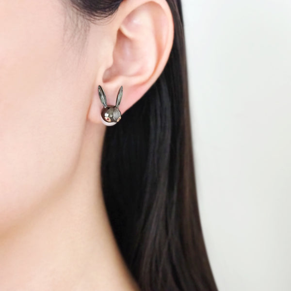 Black Bunny Earrings