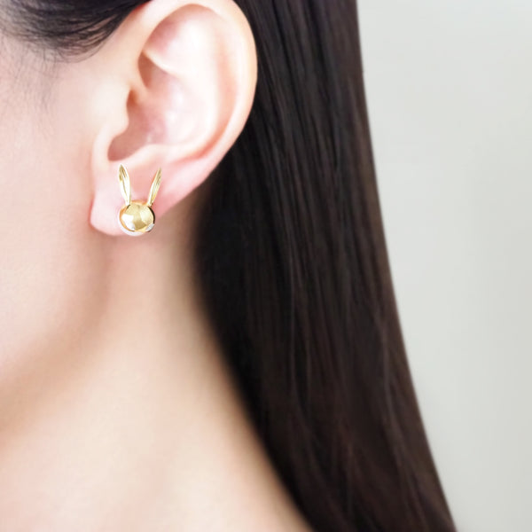 Diamond Bunny Earrings