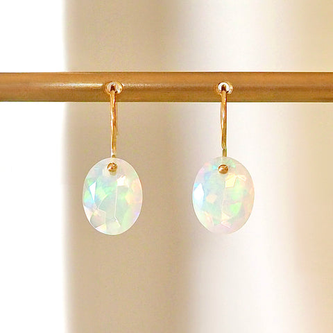 Hook Earrings (Water Opal)