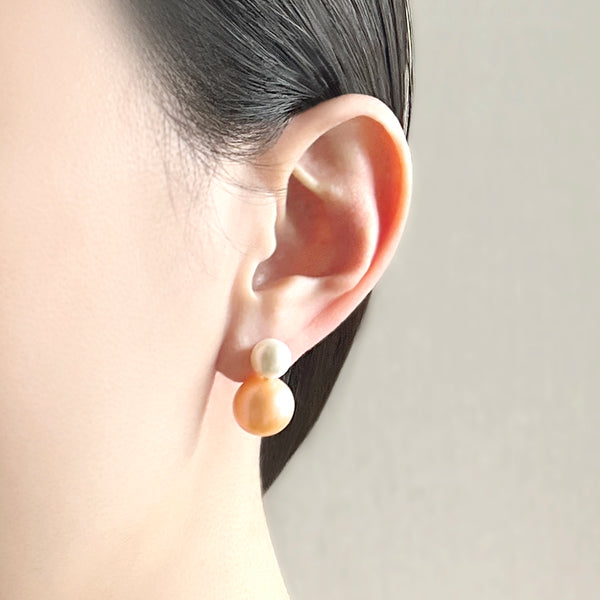 Double Pearl Earrings