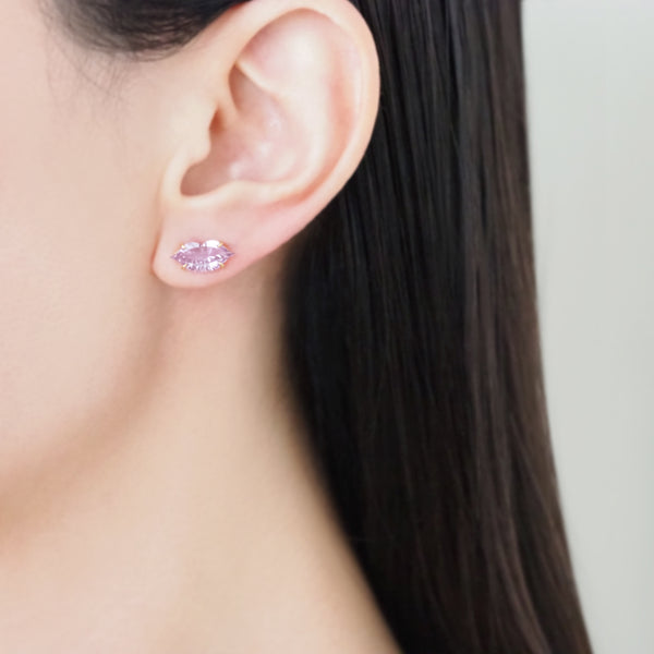 Lip Single Earring (Rose de France)