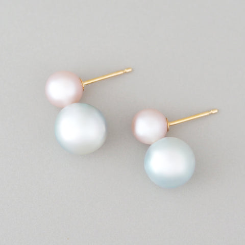 Double Pearls Earrings