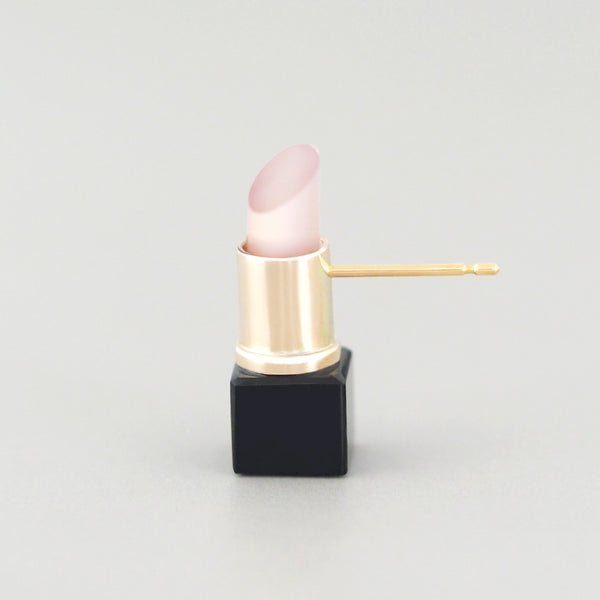 Lipstick Single Earring (Baby Pink Chalcedony)