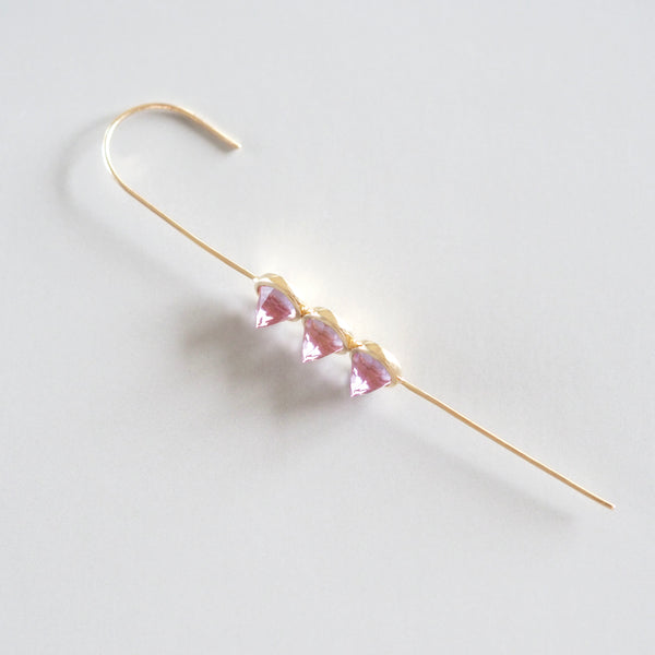 Goddess Ear Stick (Rose Quartz)
