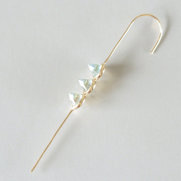 Goddess Ear Stick (Sky Blue Topaz)