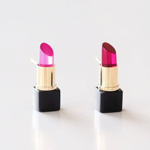 Lipstick Single Earring (Ruby)