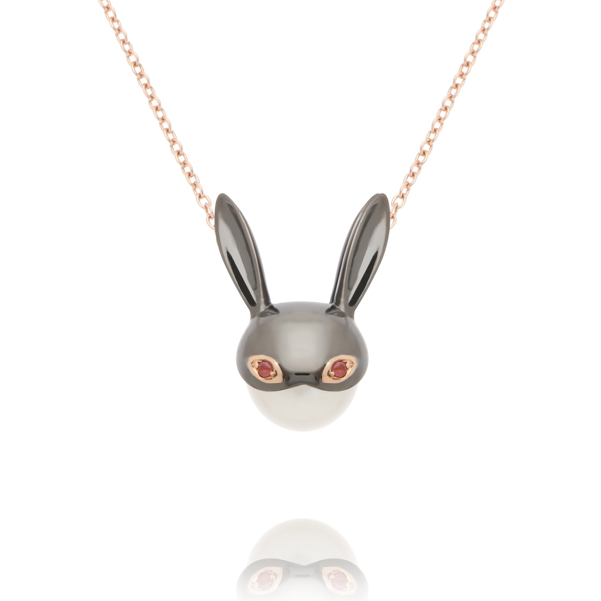 Black Bunny Necklace