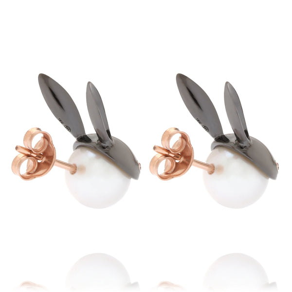 Black Bunny Earrings