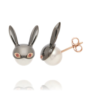 Black Bunny Earrings