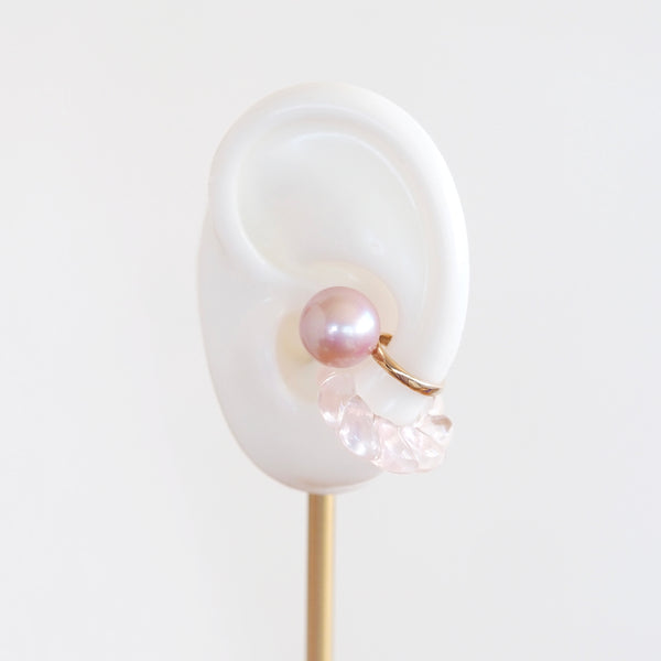 Pearl Ear Cuff (Pink)