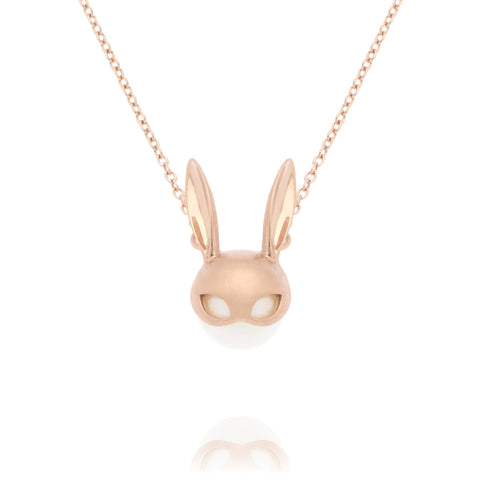 Rose Gold Bunny Necklace