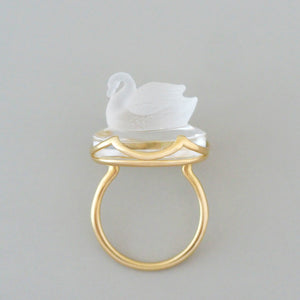 Swan Ring (Crystal)